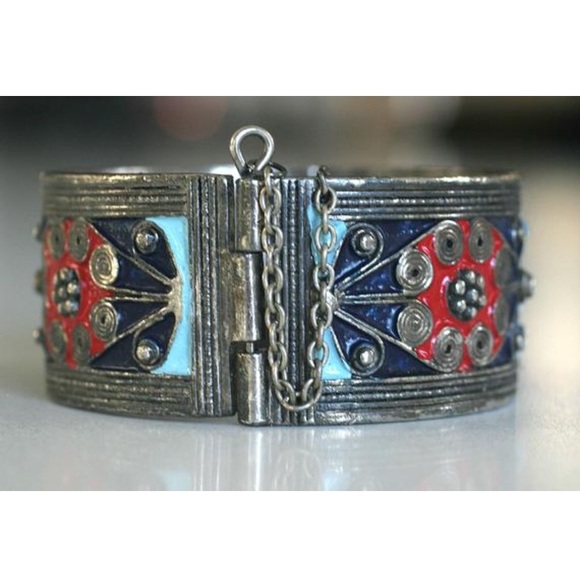 Jewelry - Hinged Painted Cuff Bracelet